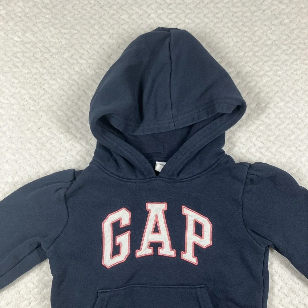 Baby Gap Toddler Girls‎ Blue Hoodie 2T Logo Cotton